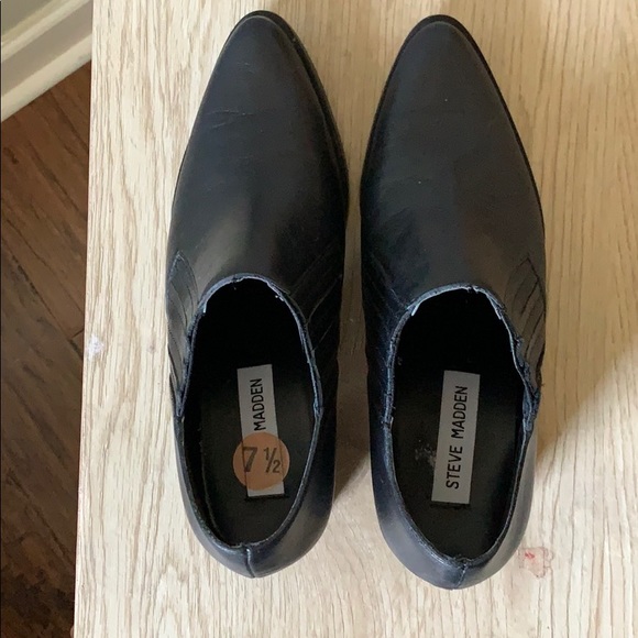 Steve Madden Korral Black Booties 7.5 - Picture 4 of 7